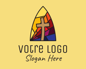 Colorful Church Mosaic  logo design