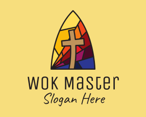 Colorful Church Mosaic  logo design