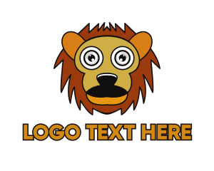 Cartoon Lion Outline Logo