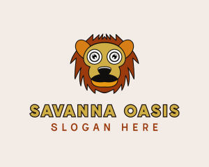Savanna - Cartoon Animal Lion logo design