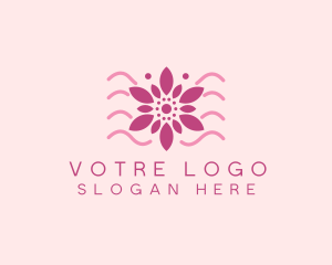 Flower Beauty Ornament  Logo