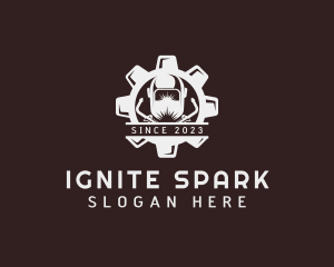 Welding Ironwork Gear logo design