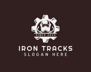 Welding Ironwork Gear logo design