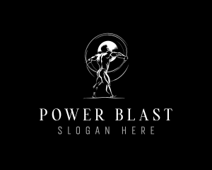 Strong Muscular Power logo design