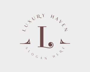 Expensive Elegant Beauty Salon logo design