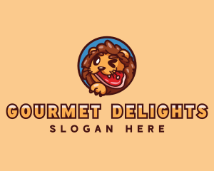 Lion Steakhouse Restaurant logo design