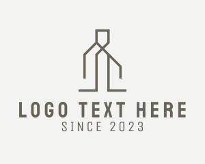Construction Building Letter I  Logo