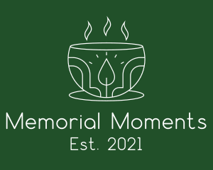 Commemoration - Scented Candle Bowl logo design