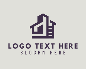 Mortgage - Violet Home Apartment logo design