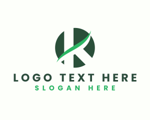 Creative Digital Advertising Letter K Logo