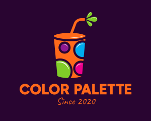 Colorful Reusable Drink Cup logo design