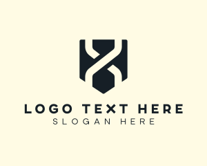 Online - Business Shape Letter X logo design
