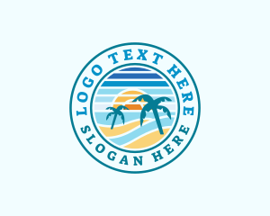 Tourist - Summer Beach Island logo design