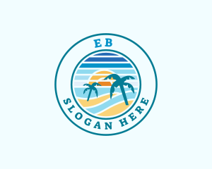 Summer Beach Island Logo