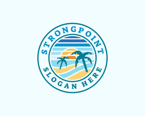 Summer Beach Island Logo