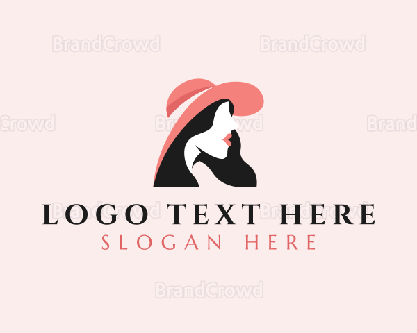 Fashion Hat Lady Logo