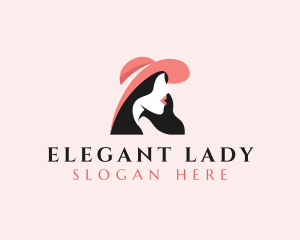 Fashion Hat Lady logo design