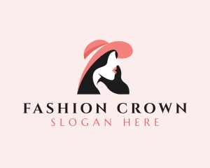 Fashion Hat Lady logo design