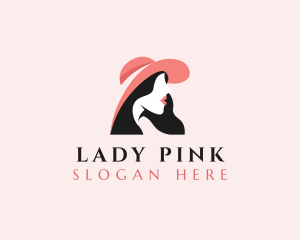 Fashion Hat Lady logo design