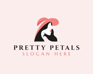 Fashion Hat Lady logo design