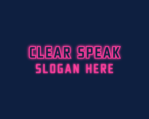 Pink Cyberpunk Wordmark logo design