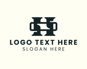 Pillar - Pillar Decor Letter H logo design
