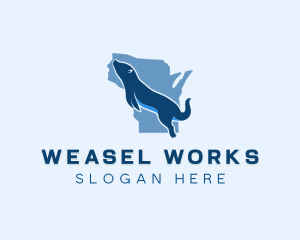 Weasel - Otter Wisconsin State logo design