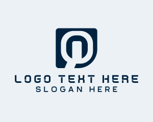 Cyberspace - Digital Software Technology Letter Q logo design