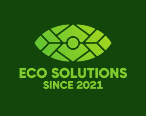 Environmental - Green Environmental Eye logo design
