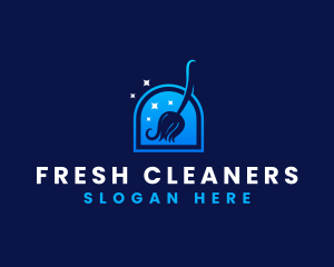 Cleaner Housekeeping Mop logo design