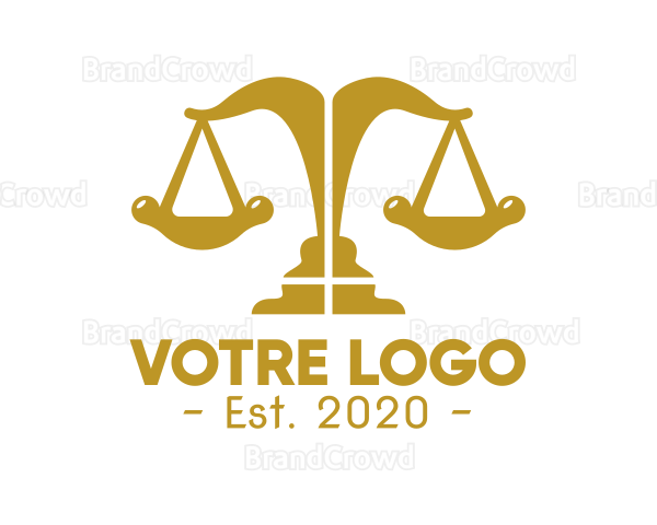 Elegant Modern Justice Logo