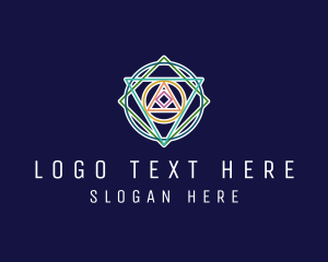 Modern Geometric Gaming Media Logo