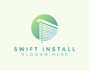 Installation - Window Shade Blinds logo design