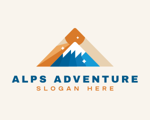 Mountain Alps Hiking logo design