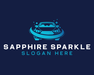 Car Wash Sparkle logo design