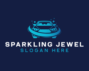 Car Wash Sparkle logo design