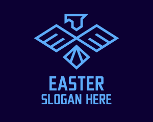 Geometric Eagle Airline Logo