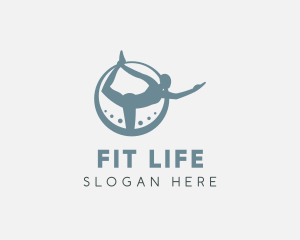 Wellness Yoga Fitness logo design