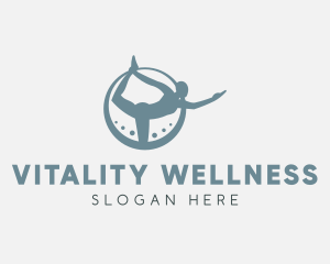 Wellness Yoga Fitness logo design