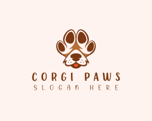 Pet Paw Dog logo design