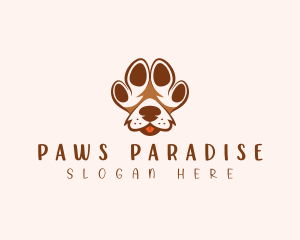 Pet Paw Dog logo design