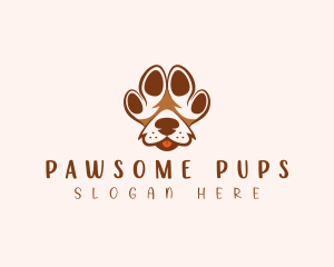 Pet Paw Dog logo design