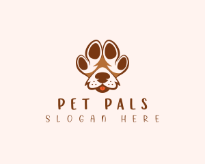 Pet Paw Dog logo design