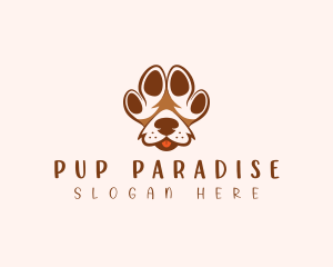 Pet Paw Dog logo design