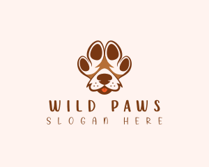 Pet Paw Dog logo design