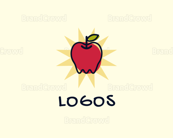 Doodle Organic Apple Logo