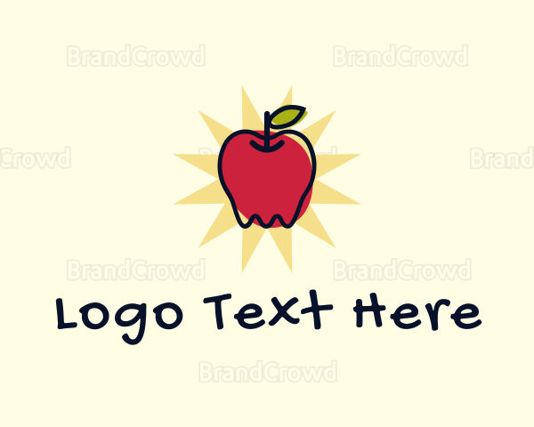 Doodle Organic Apple Logo