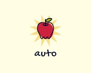 Doodle Organic Apple Logo