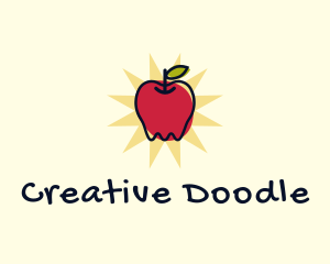 Doodle - Doodle Organic Apple logo design