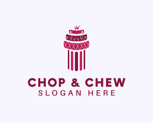 Cherry Cake Column logo design